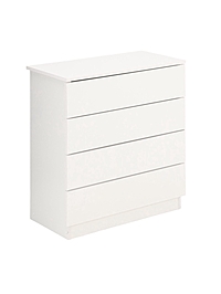 Комод 4 ящика, 700х350х756, Белый