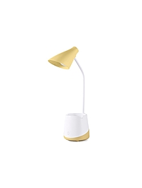 Лампа настольная DE564, LED, 5Вт, 3000-6000К, 13х10,5х35 см, белый/жёлтый