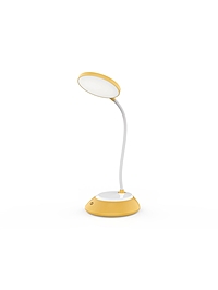 Лампа настольная DE602, LED, 5Вт, 2800-6500К, USB, АКБ, 10х13,5х45 см, белый/жёлтый