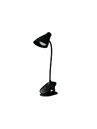 Лампа настольная DE707, LED, 4Вт, 3000-6000К, USB, АКБ, 13х7х39 см, чёрный