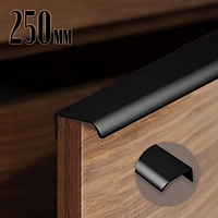 Ручка торцевая CAPPIO RT002BL, L=250 мм, м/о 192 мм, цвет черный, 4 шт.