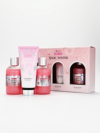 SNOW KISS Набор Magic Trio Gift Set, гель для душа, крем для тела и пена для ванны