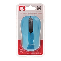 Мышь Smartbuy ONE 378, беспроводная, оптическая, 1600 dpi, 2xAA , USB, синяя