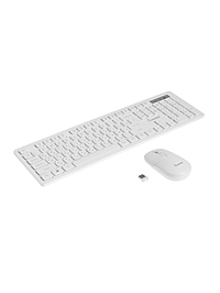 Комплект клавиатура и мышь Smartbuy 105AG, беспроводной, USB, AA/ААА, белый