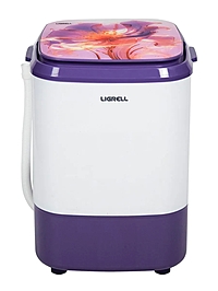 Стиральная машина Ligrell LWM-35G белый/фиолетовый рисунок на крышке
