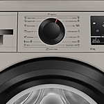 Стиральная машина Bosch WLS2846SME узкая инвертор серебристый панель управления на английском языке