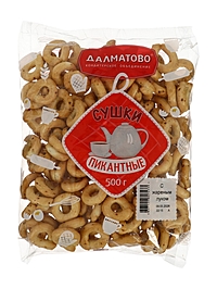 Сушки «Далматово» с луком, пикантные, 500 г
