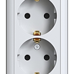 Розетка двойная Systeme Electric RA16-238I-B 250В 16А белый