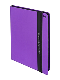 Ежедневник недатированный А5, 136л., 7БЦ, BG "Monochrome. Grape", фиолетовый, soft touch, с резинкой