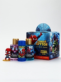 Подарочный набор гель, пена, мыльные пузыри, игрушка-сюрприз, Супергерой