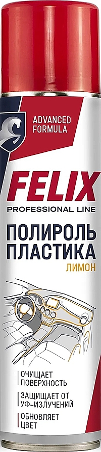 Полироль пластика Felix лимон аэрозоль 400 мл