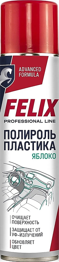 Полироль пластика Felix яблоко аэрозоль 400 мл