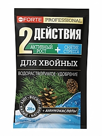 Удобрение водорастворимое для Хвойных с аминокислотами, Bona Forte, 100 г