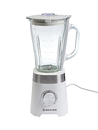 Блендер стационарный BRAYER 12006BR, 800 Вт, 1.75 л, 5 скоростей, белый