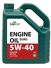 Масло моторное LivCar Euro 5W-40 A3/B4 SP/CF 4 л синт.