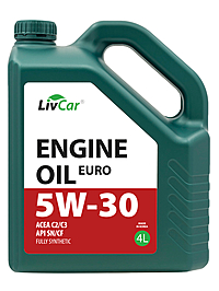 Масло моторное LivCar Euro 5W-30 C2/C3 SN/CF 4 л синт.