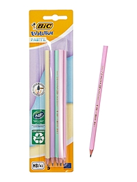 Набор 5 штук карандаши ч/г BIC HB Evolution Пастель пластиковые 518980