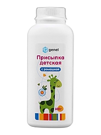 Присыпка детская «Звери» Genel G, с ромашкой, 100 г