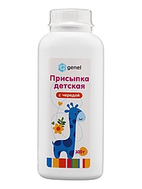 Присыпка детская «Звери» Genel G, с чередой, 100 г
