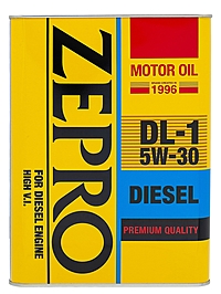 Масло моторное Zepro Diesel 5W-30 DL-1 4 л п/синт.