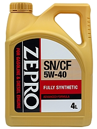 Масло моторное Zepro 5W-40 SN/CF 4 л синт.
