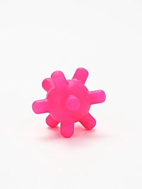 Игрушка для собак с пищалкой «Мячик, шипы», 5 см, фуксия
