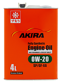 Масло моторное Akira 0W-20 SP/GF-6A 4 л синт.