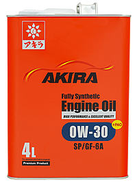 Масло моторное Akira 0W-30 SP/GF-6A 4 л синт.