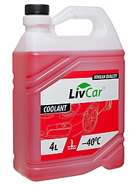 Антифриз LivCar Coolant -40°С 4 л красный