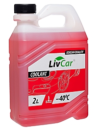 Антифриз LivCar Coolant -40°С 2 л красный