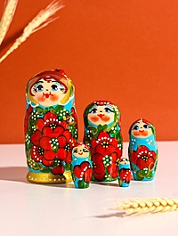 Матрешка "Любава", 5-ти кукольная, 11см, ручная работа, микс