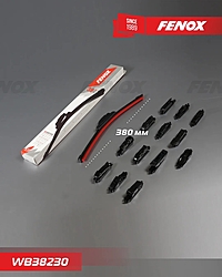 Щетка стеклоочистителя Fenox 15" 380 мм WB38230 бескаркасная