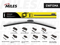 Щетка стеклоочистителя MILES 13" 330 мм CWF13MA бескаркасная
