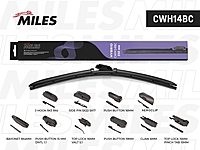 Щетка стеклоочистителя MILES 14" 350 мм CWH14BC гибридная