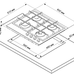 Варочная поверхность Electronicsdeluxe TG4 750231F-023 бежевый