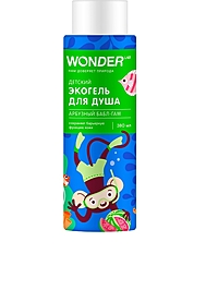 Детский экогель для душа WONDER LAB арбузный бабл-гам, 380 мл