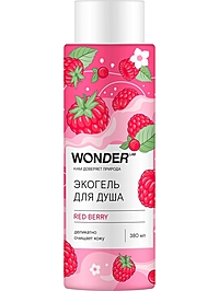 Экогель для душа WONDER LAB red berry, 380 мл