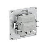 Розетка силовая DKC KANT 7000033 белая магнолия 2P+E