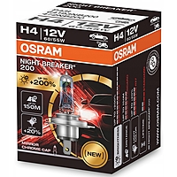 Лампа Osram Night Breaker 200 H4 12V 60/55W P43t 64193NB200