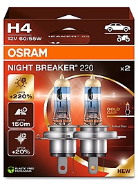 Лампа Osram Night Breaker 220 H4 12V 2 шт. 64193NB220-2HB