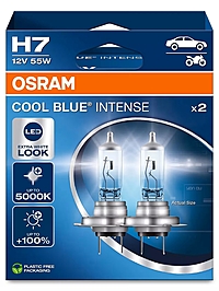 Лампа Osram Cool Blue Intense H7 12V 55W 2 шт. 64210CBN-2HB