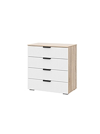 Комод 4 ящика Норд, 800х838х454, софт пломбир/дуб сонома