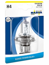 Лампа Narva Range Power Blue+ H4 12V 60/55W 486774000