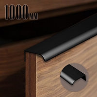 Ручка торцевая CAPPIO RT002BL, L=1000 мм, м/о 960 мм, цвет черный, 4 шт.