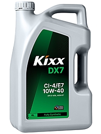 Масло моторное Kixx DX7 10W-40 CI-4/E7 6 л синт.