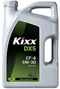 Масло моторное Kixx DX5 5W-30 CF-4/SG 4 л п/синт.