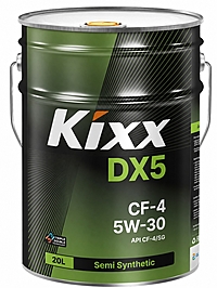 Масло моторное Kixx DX5 5W-30 CF-4/SG 20 л п/синт.