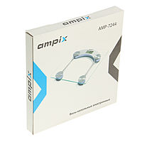Весы напольные Ampix AMP-7244, электронные, до 180 кг, стекло