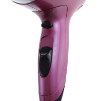 Фен для волос LuazON LF-02, 1600 Вт, 2 скорости, 3 темпер. режима, диффузор, розовый