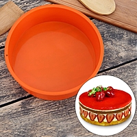 Форма для выпечки "Круг" 17,5х5,8 см, цвета МИКС